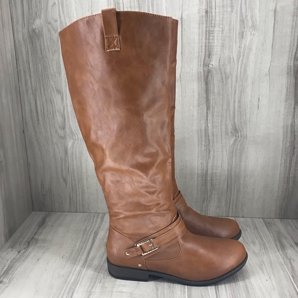 Bamboo Nib Montana 7 Brown Riding Boots 